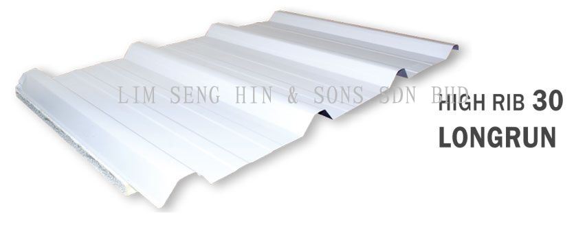 Perak,Kamunting High Rib 30 Longrun High Rib 30 PU Metal - Astino - Roofing  from LIM SENG HIN & SONS SDN BHD