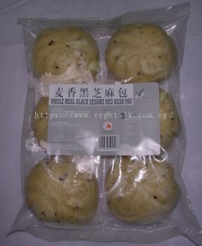 VEGETALK FOOD SUPPLIES PTE LTD : Whole Meal Black Sesame Red Bean Pau 500gm