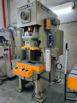 USED SHING TAI 45 TONS POWER PRESS, MODEL: ST-45