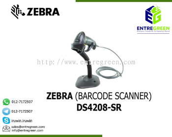 Zebra DS4208-SR Barcode Scanner (with stand)