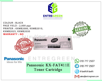 Panasonic KX-FAT411E / KXFAT411 Toner Cartridge (Original)