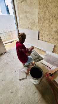 Tiling installation by Stylehome.