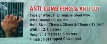 anti climb fencing  75mm x 25mm