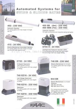 FAAC Swing & Sliding Motor.