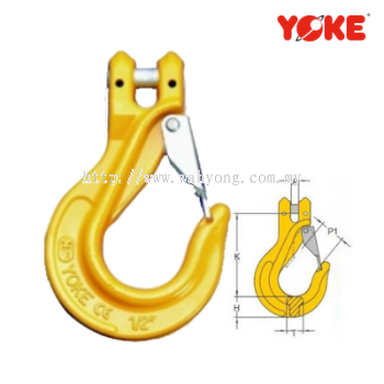 G80 Clevis Sling Hook With Latch Code "YM"