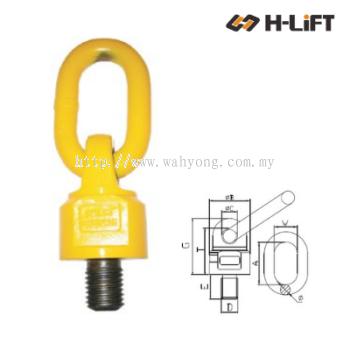 G80 Lifting Swivel LTS Type, Metric Thread