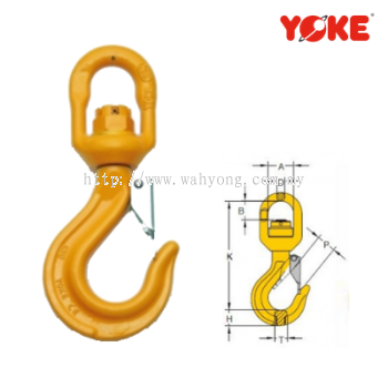 G80 Eye Swivel Hook With brass bushing, Code "YSW"