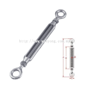 Stainless Steel Turnbuckles, SS304 Eye + Eye