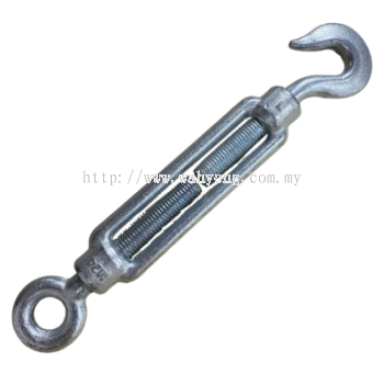 Galvanized Electric Turnbuckle, Hook + Welding Eye DIN 1480