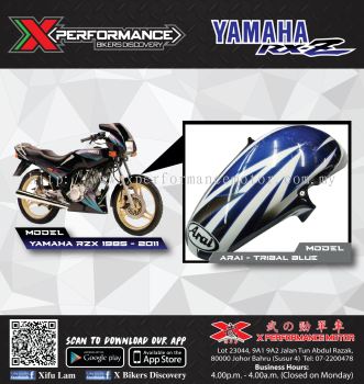 RXZ FRONT FENDER - TRIBAL BLUE DESIGN
