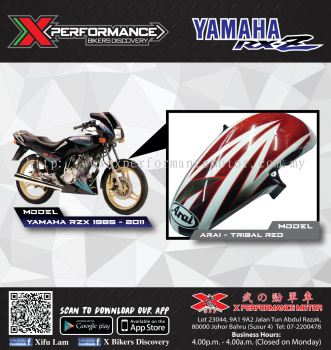 RXZ FRONT FENDER - TRIBAL RED DESIGN