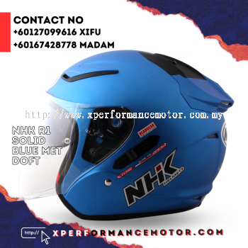 NHK R1 SOLID BLUE MET DOFF