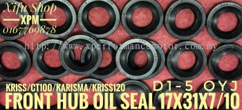 FRONT HUB OIL SEAL 17X31X7/10 KRISS, CT100, KARISMA, KRISS120 D1-5 LNE 