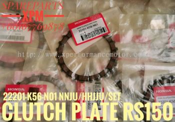 CLUTCH PAD/DISK, CLUTCH FRICTION SET RS150 22201-KWW-A01-5 LNJEE