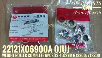 WEIGHT ROLLER COMPLETE /PULLEY ROLLER STD (13.4G) 6PCS IN SET 22121X06900A AIIE
