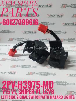 LEFT SIDE HANDLE SWITCH 2 WITH HAZARD LIGHTS YAMAHA Y15, SNIPER 155, JUPITER MX