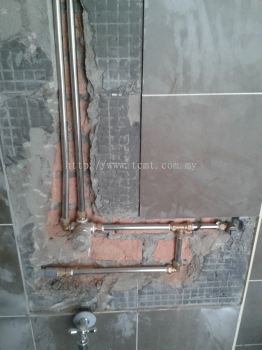 Install Stainless Steel Hot water pipe