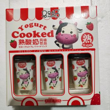 MAMAMA YOGURT COOKED STRAWBERRY DRINK 312G/6CUP BC 6957258516439