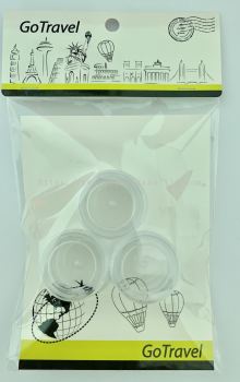 1075E GoTravel 3pcs Cream Container Set