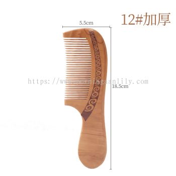 Wooden Hair Comb #12