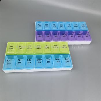 14 Compartment Pills Box 