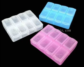 8 Compartment Pills Box 