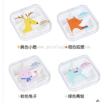 4 Compartment Pills Box 