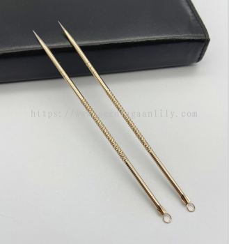 Gold plated Pimple Extractor W/needle 