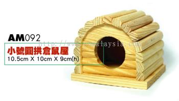 AM092  Wooden House Rounded Roof