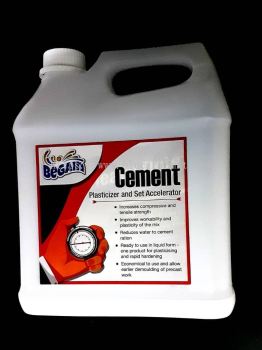 Begain Cement Plasticizer and Set Accelerator 4 Litre