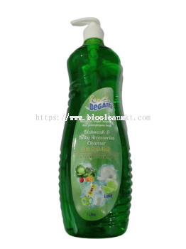 Begain Dishwash & Baby Accessory Liquid Cleaner 1 Litre Lime