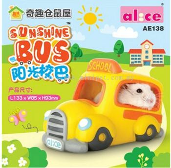 AE138 Alice Sunshine Bus House for Hamster