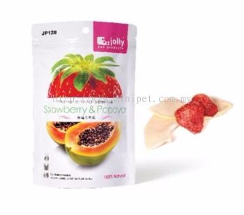 JP128 Jolly Strawberry & Papaya Snak 20gm