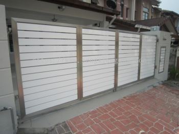 Stainless Steel Folding Main Gate