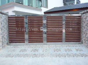 Stainless Steel Folding Main Gate