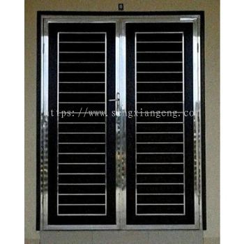 Stainless Steel Double Front Door