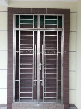 Stainless Steel Double Front Door