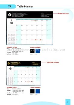 Singapore Diaries, Note Books Table Planner 2025