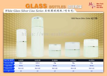 White Glass Silver Line Series