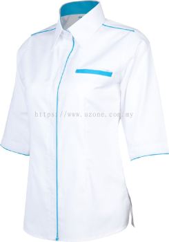 OF1103 (Ready Stock) WHITE / CYAN