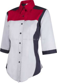 FC3702 (Ready Stock) Light Grey / Red / Navy