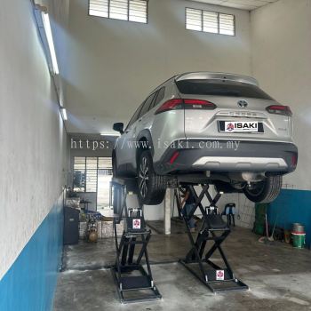 Full Rise On-Ground Scissor Lift for Automotive Workshops