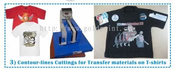 Contour Line Cutting for T-shirt Transfer 
