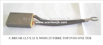 Carbon Brush 12.5X32X50MM 2T Fibre Top Into One Ter