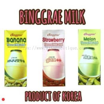 Binggrae Banana, Melon, Strawberry Milk 200ml