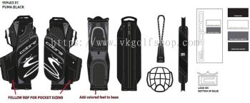 COBRA BLACK CART BAG 2020 SERIES