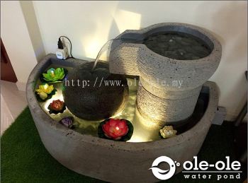 P22BH.Water Ponds Design Malaysia.Kolam Ikan.Hiasan.Johor.Fengshui.Home Deco.风水池.园艺.鱼池