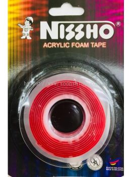 NISSHO ACRYLIC FOAM TAPE - CLEAR 12mm
