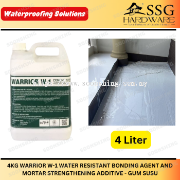 4L WARRIOR W-1 WATER RESISTANT BONDING AGENT AND MORTAR STRENGTHENING ADDITIVE - GUM SUSU