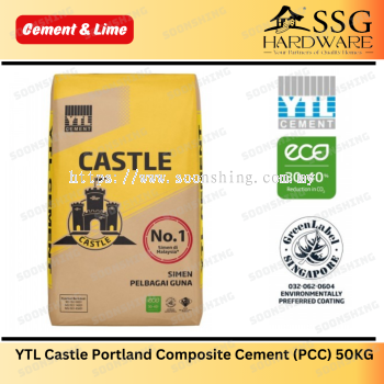 YTL Castle Portland Composite Cement (PCC) 50KG